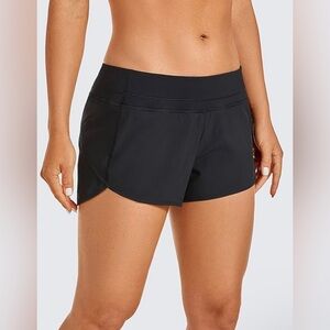 CRZ YOGA Women's Low-Rise Quick-Dry Workout Sports Active Running Shorts